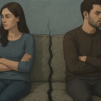 The absence of communication in a relationship