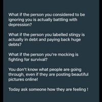 The one who checks in...