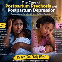 Postpartum psychosis and postpartum depression
