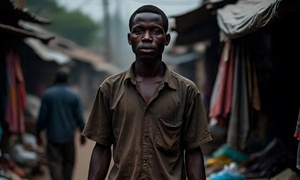 Tears on Nigerian street