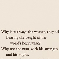 Why is it always the woman, why not the man?