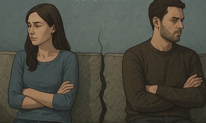 The absence of communication in a relationship