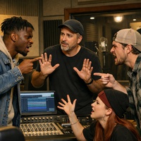 BRINGING YOUR FRIEND TO THE STUDIO CAN COST YOU YOUR PUBLISHING RIGHTS IN THE FUTURE.