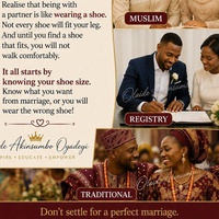 BEFORE YOU GET MARRIED , KNOW YOUR SHOE SIZE !