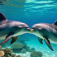 'DOLPHIN'S' LOVE BEANEATH THE WAVES