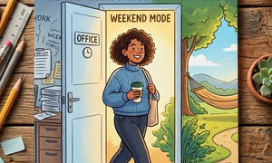 Clocking out: Leave The Stress At The Door.