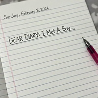 Dear diary, I met a boy.