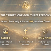 THREE IN ONE, NOT THREE FRIENDS.