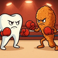 Tooth vs Chicken...K.O. : Why ratios are important culinary science.