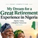 My Dream for a Great Retirement Experience in Nigeria