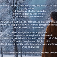 WHAT I WISHED BUT FATE HAD BEEN DECIDED EXTRACTS