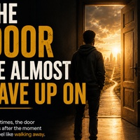THE DOOR HE ALMOST GAVE UP ON