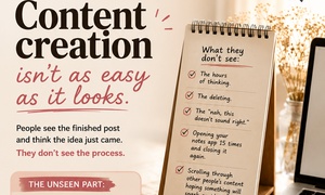Content creation will humble you. 😂
