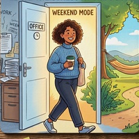 Clocking out: Leave The Stress At The Door.