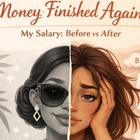 My salary before it enters my account vs after