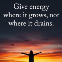 Gives energy where it grows,not where it drains.