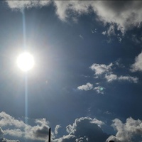 The blue sky
