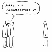 Sorry, you misunderstood us