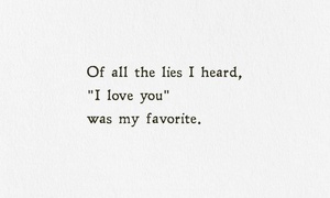 I thought it was love