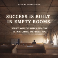Success is built in empty rooms