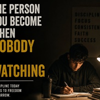 The Person You Become When Nobody Is Watching”