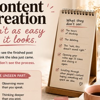 Content creation will humble you. 😂