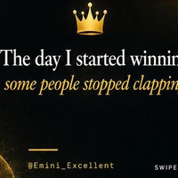 The day I started winning, some people stopped clapping.