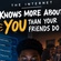 THE INTERNET KNOW MORE ABOUT YOU THAN YOUR FRIEND