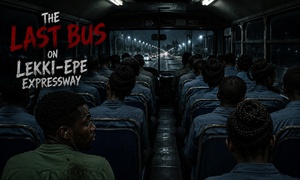 The last bus on the Lekki-epe expressway.