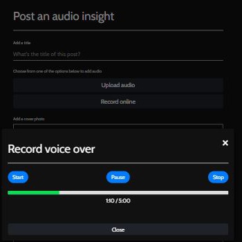 New Audio Feature