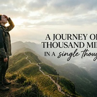 THE BEGINNING OF A STEP LIES IN A SINGLE THOUGHT.......