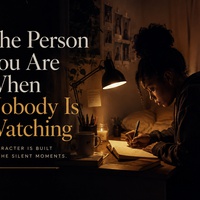 The person you are when nobody is watching...