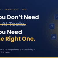 You Don't Need 10 AI Tools. You Need the Right One. From research and writing to coding, presentations and automation, here's how to choose AI based on the problem you're actually trying to solve.