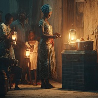 The generator and the light