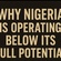 Why Nigeria is operating below its full potential