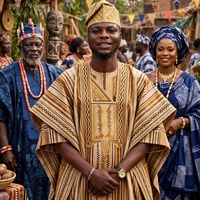 Title: Asó Oké and Fabric (Àdìrẹ)
