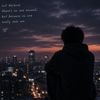 Sometime's I feel alone.