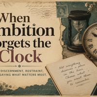 When Ambition Forgets the Clock